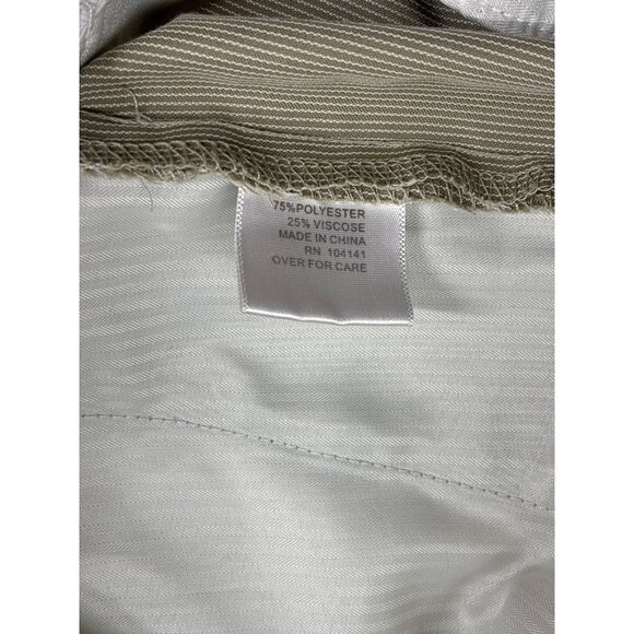 Walter Hagen Mens Golf Shorts Size 35 Pinstripe Tan White - Picture 4 of 4